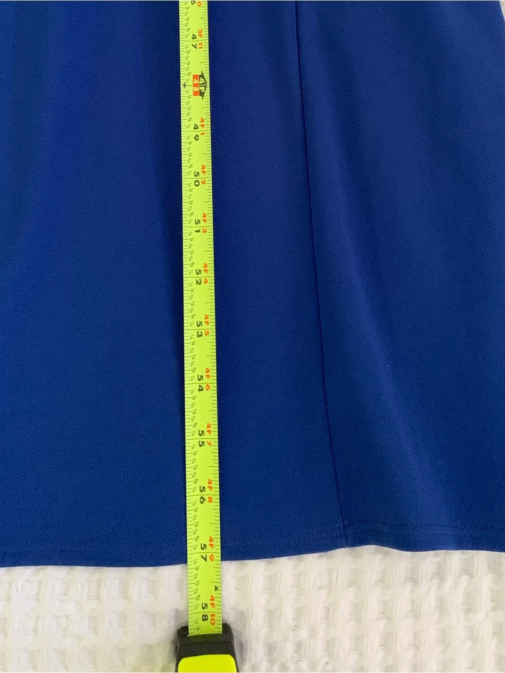 Emerald Sundae Cobalt Blue Wrap Slip Maxi Dress Size Medium NWT - Picture 8 of 8